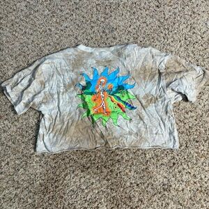 Women’s Graphic Tee with Skeleton Design